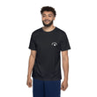 Load image into Gallery viewer, Men's Black Sports Jersey – 'Big Person' Minimal Logo Athletic Tee
