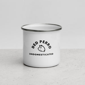 White Rocco Enamel Mug