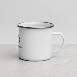 White Rocco Enamel Mug